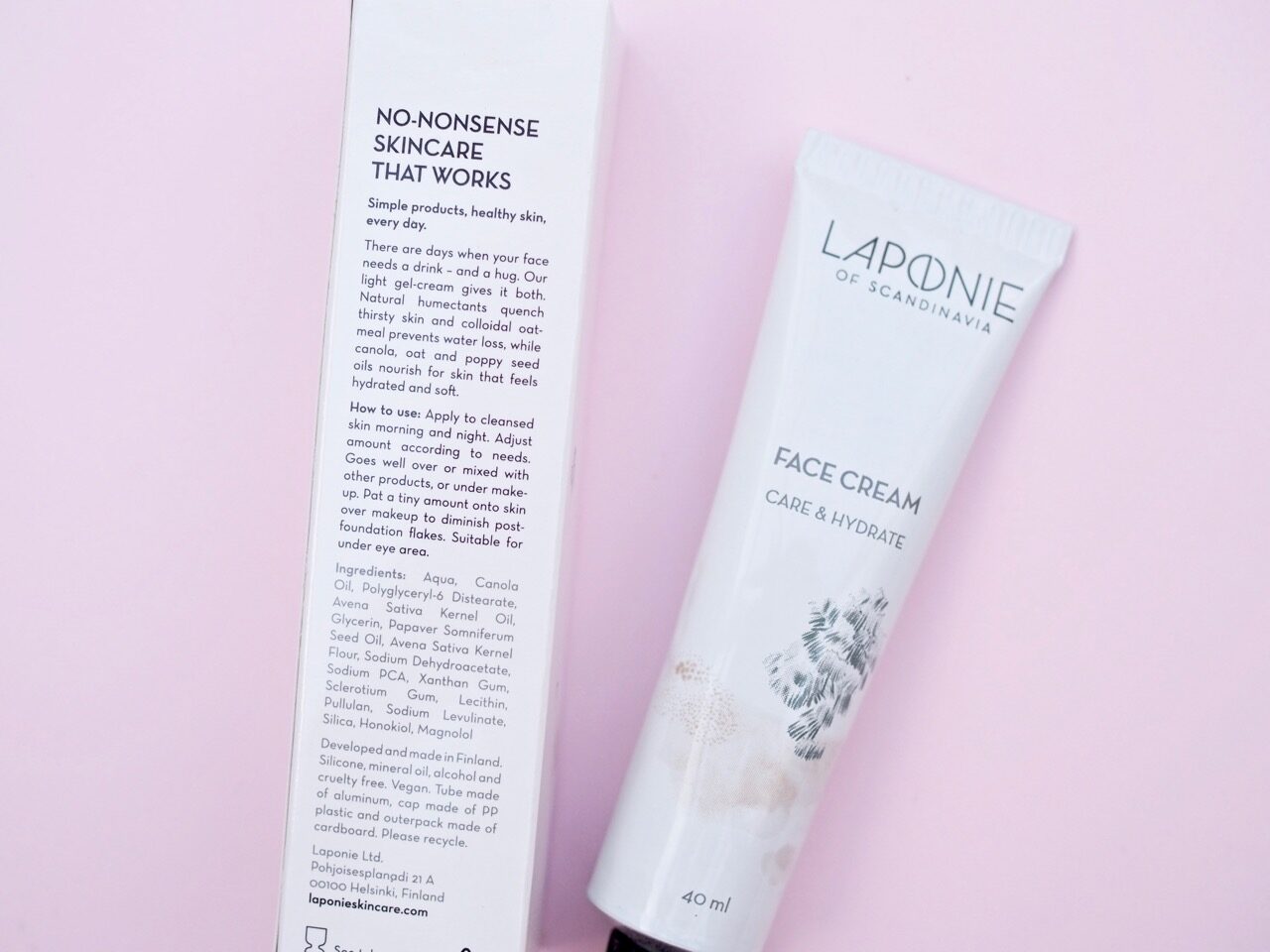 Laponie of Scandinavia Face Cream kosteusvoide kasvoille kokemuksia Virve Fredman Ostolakossa 